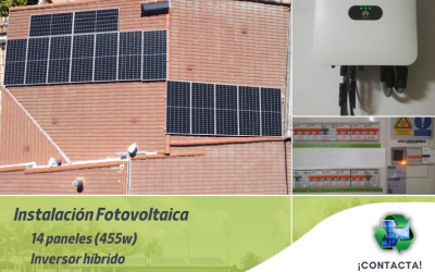 Instalación fotovoltaica 6 kw